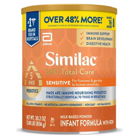Similac 360 Total Care Sensitive, 30.2 oz can